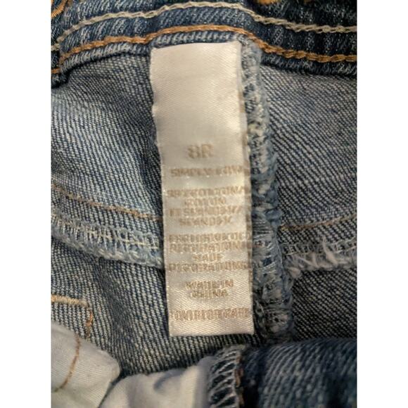 Justice Jean Shorts Girl's Size 8 Regular Blue Denim Stretch - Picture 4 of 9